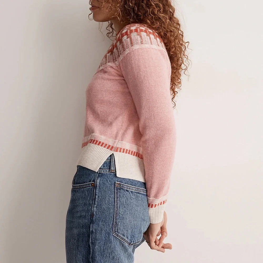 Madewell Fair Isle Mayer Pullover Sweater S - Picture 5 of 7